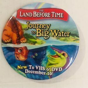 The Land Before Time Journey to Big Water vhs dvd pin pinback button December